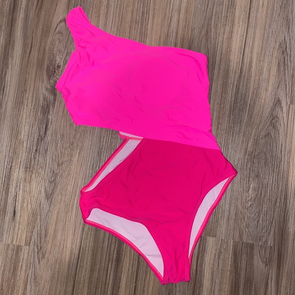 One Piece pink Bathing Suite
